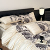 「中古风遇上法式优雅✨」丝滑水洗真丝四件套，A类丝滑水洗真丝床上用品被套 ，让你的卧室秒变浪漫复古大片🎞️！ 商品缩略图6
