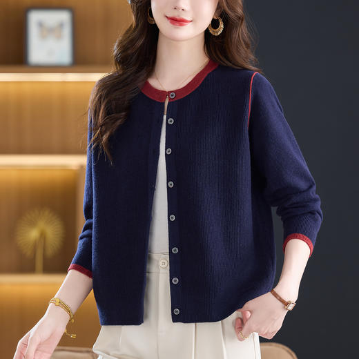 CC针织开衫薄款洋气外穿毛衣2025新款女装秋装外套宽松显瘦减龄 商品图0