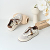 经典鲨2025秋专柜新品猪皮革系带舒适平底休闲板鞋德训鞋女KW316-537081 商品缩略图1