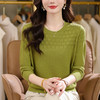 CC秋装圆领女士针织衫春秋新款长袖宽松显瘦毛衣上衣薄款内搭打底衫 商品缩略图3