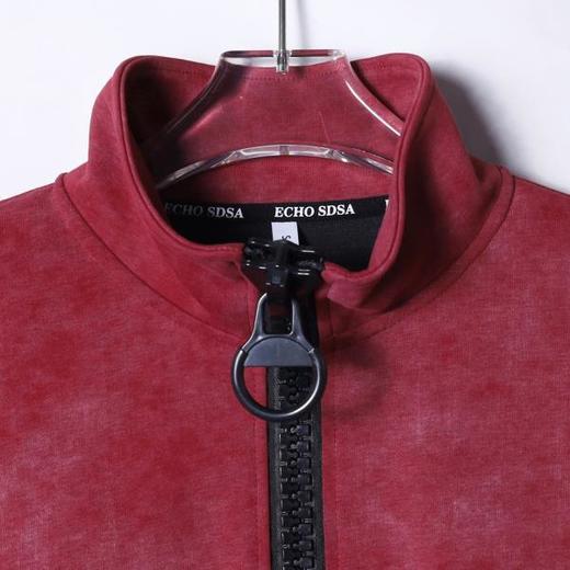 WY1077SDSA男士秋冬新款痞帅男装潮牌扎染半拉链立领卫衣百搭时尚上衣 商品图2