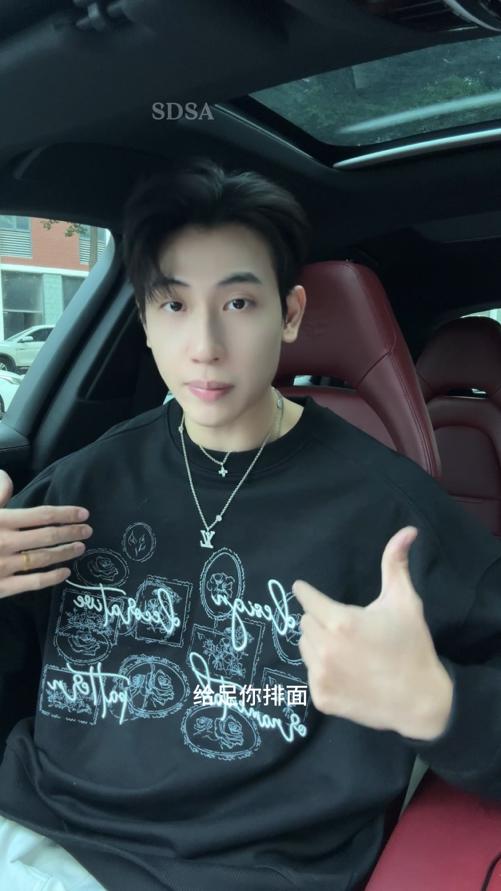 SDSA男士秋冬新款痞帅男装撞色刺绣字母印花圆领卫衣百搭时尚上衣 商品图0