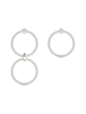 SSCE｜222SAB3E111F Earrings黑洞不对称耳环24x48mm 24x24mm 【BLACK HOLE】