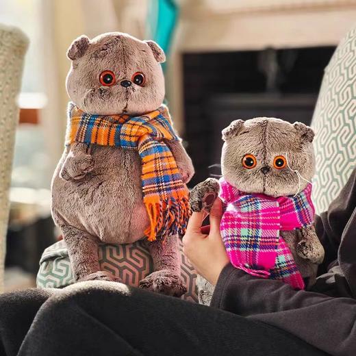 4楼Eubelle欧蓓 BUDIBASA巴迪宝思宝喜可猫+橙蓝色格纹围巾25cm毛绒玩具 3岁以上 活动价：269元 商品图1