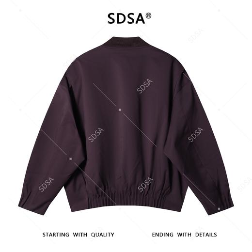 25Y200SDSA男士秋冬新款痞帅男装潮牌衬衫褶皱棒球领夹克百搭时尚外套 商品图5