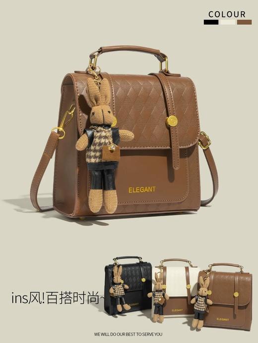 【双肩/手提/斜挎 三种背法】伊布古奇-复古小方包 商品图8