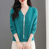 CC绞花纹毛衣粗针开衫针织外套女士秋装2025新款小个子外搭短款上衣 商品缩略图3