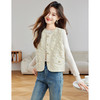 CC气质小香风马夹女2025秋季新款通勤圆领金属扣马甲开衫女针织衫潮 商品缩略图3