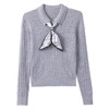 CCpolo领蝴蝶结针织衫上衣女早秋2025新款韩系别致好看打底衫 商品缩略图4