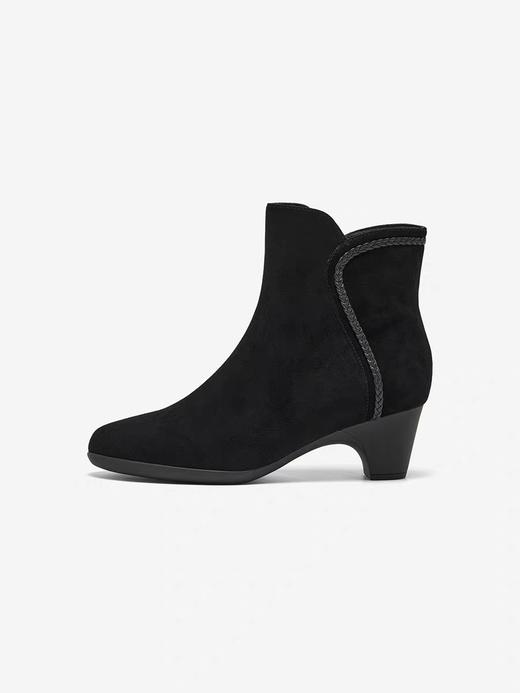 【云粉节】 【拔佳】BF楼Bata时装靴女2025冬款羊皮软底通勤百搭短筒靴AQ776DD5   吊牌价1359   活动价939 商品图1