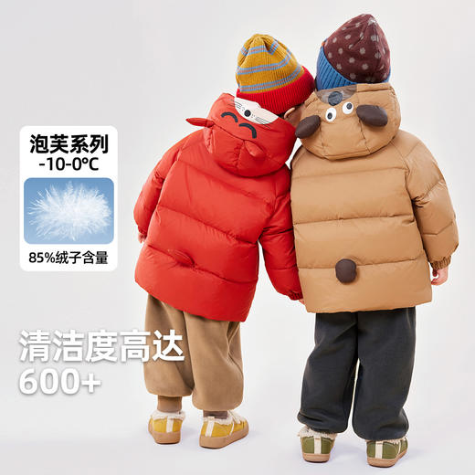 嘟嘟家宝宝连帽羽绒服儿童外套女童冬装男童厚款上衣冬季保暖衣服 商品图1