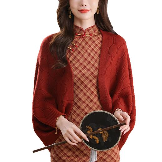 CC不规则上衣女春秋外搭针织披肩气质高级感毛衣开衫外套2025年新款 商品图4