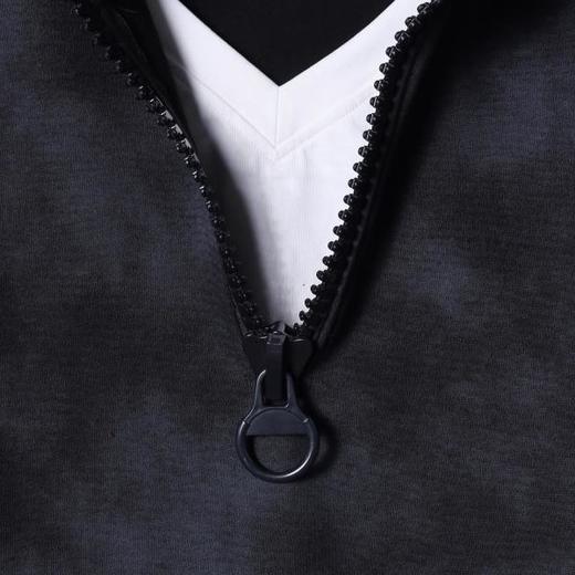 WY1077SDSA男士秋冬新款痞帅男装潮牌扎染半拉链立领卫衣百搭时尚上衣 商品图3