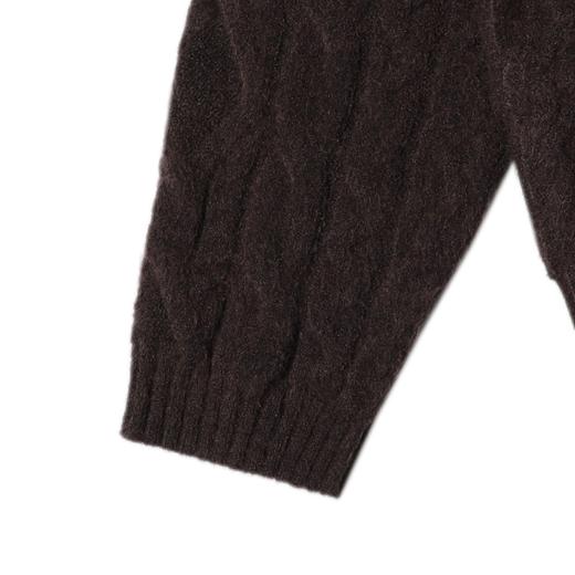 2375SDSA男士秋冬新款痞帅男装时尚纯色纽花圆领针织衫百搭休闲毛衣 商品图3