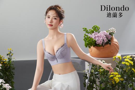 迪兰多调整型文胸云感棉中薄杯刺绣蕾丝2118463B 商品图0