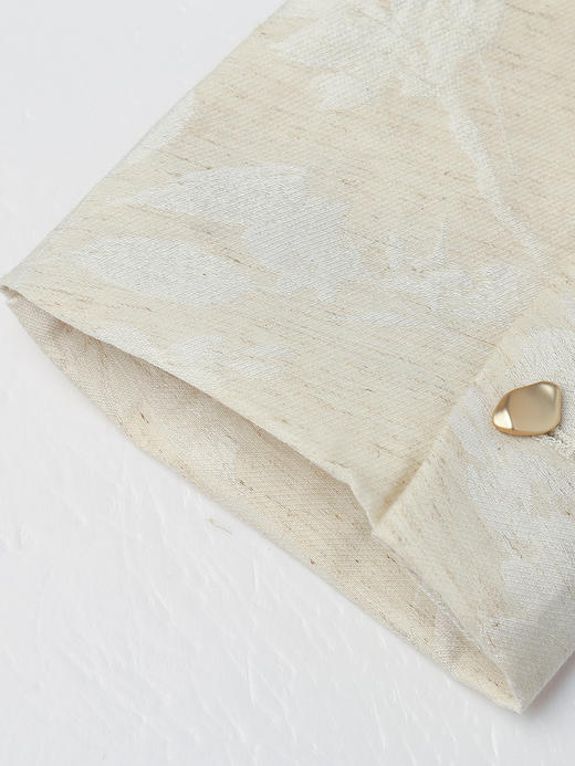 优雅通勤风！米白色提花西装外套，解锁精致穿搭 商品图4