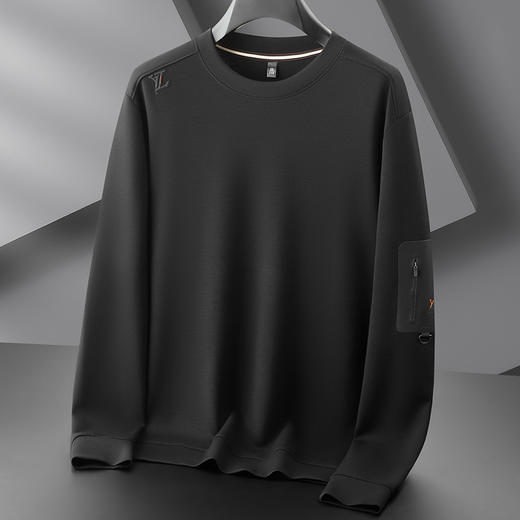 【DDP】大依优型大码男装新款圆领卫衣男士潮胖加肥加大码时尚休闲圆领长袖T恤打底衫 商品图5