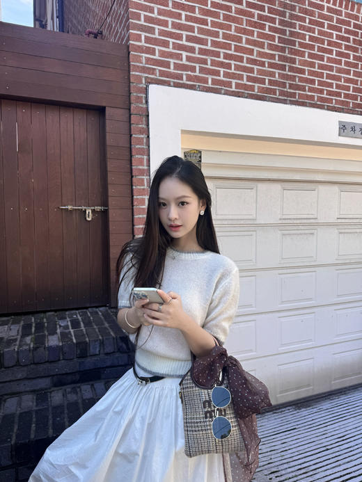 Read Nameless/羊毛马海毛韩系白色毛衣 2025/9/15 商品图9