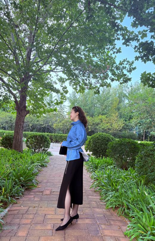 立领插肩袖上衣 商品图2