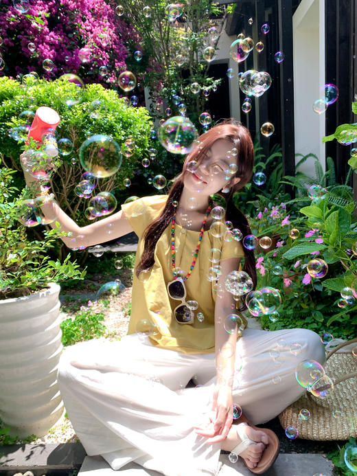 <曾小咸推荐>现货秒杀！韩系小飞袖后开叉短袖衬衫 日常149.99 立减80 秒杀69.99！ 商品图6