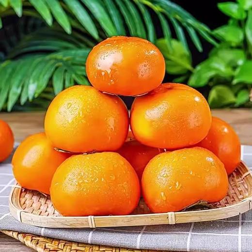 【脆甜不涩口❗️香甜脆柿子】品质保障，人工采摘挑选❗️皮薄肉厚 个头饱满 果香浓郁❗️现摘新鲜应季水果冰糖甜柿脆甜可口脆柿子L 商品图1