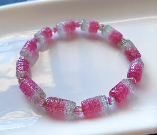 单圈西瓜回纹碧玺手串 商品图2