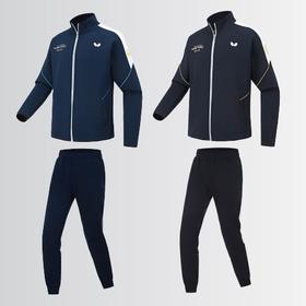 Butterfly蝴蝶乒乓球服WSW432运动套服长袖秋冬款乒乓球外套双色可选（长袖+长裤）