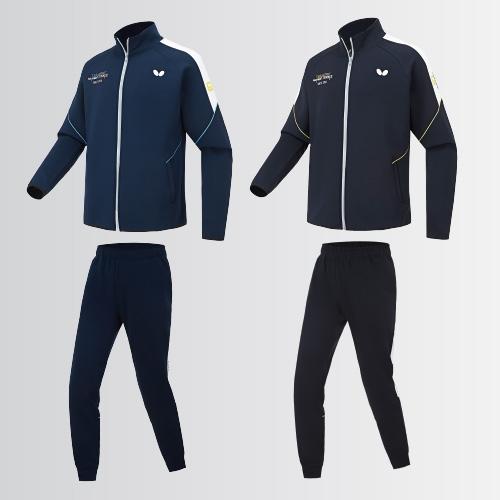 Butterfly蝴蝶乒乓球服WSW432运动套服长袖秋冬款乒乓球外套双色可选（长袖+长裤） 商品图0