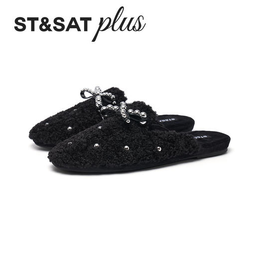 【微醺系列】星期六复古慵懒毛绒穆勒拖SSD4114156 商品图10