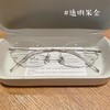 高智感纯欲框架眼镜 张元英同款 纯钛无框老钱风 可配度数 商品缩略图0