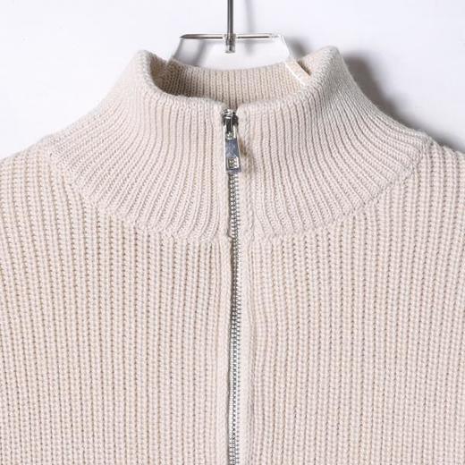 337SDSA男士秋冬新款痞帅男装潮牌纯色半拉链立领针织衫时尚休闲毛衣 商品图2