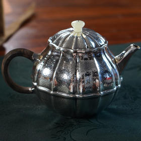 手工银壶南瓜小泡壶 约140g左右