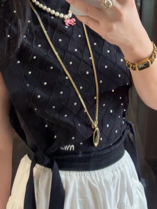 缪家满钻 冰丝羊毛混纺背心 商品图6