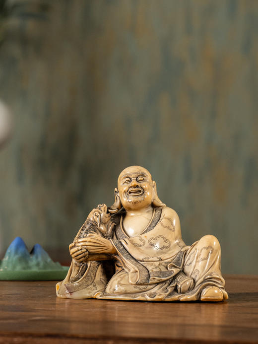 清	寿山石雕戏狮罗汉像 商品图1