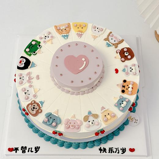 动物卡通手绘蛋糕-低糖处理无添加 商品图3