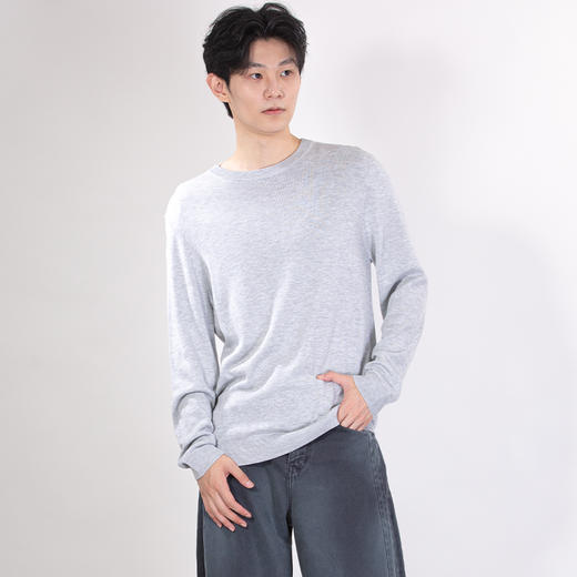 DRONKOO 2025 圆领净版含羊毛莱赛尔中厚秋冬款打底毛衣 商品图3