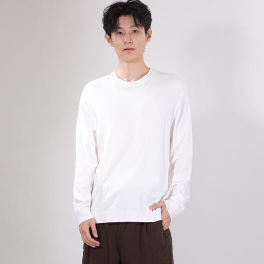 DRONKOO 2025 圆领净版修身薄打底毛衣 商品图3