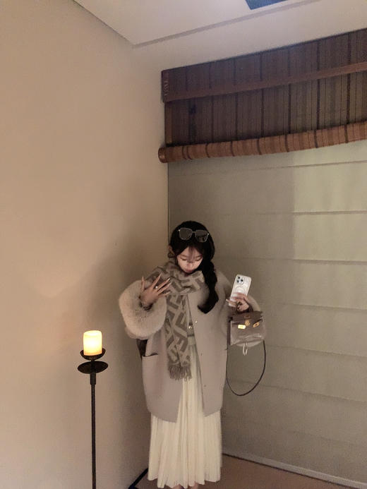 金蘑菇菇  又见伦敦甜心 / 复古英式狐狸袖口大衣 商品图6