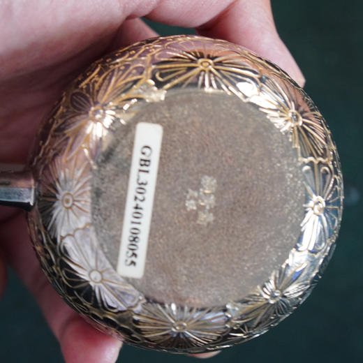 繁花似锦玉柄龙蛋银壶 约110g左右 商品图5