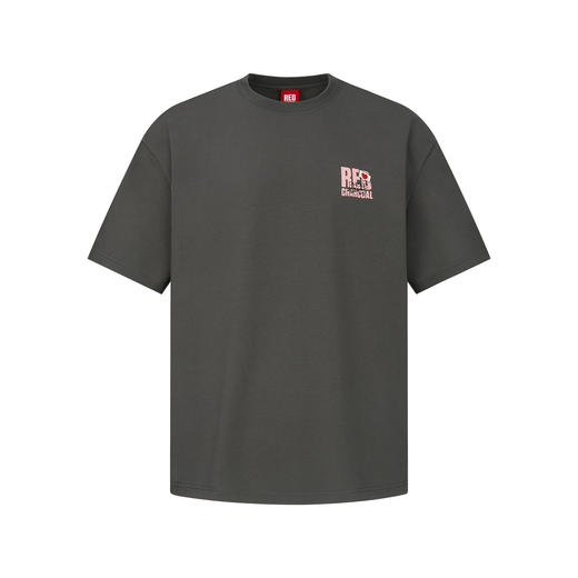 REDCHARCOAL 红炭凉感速干手机鬼印花短袖T恤男夏季潮流宽松半袖 商品图1