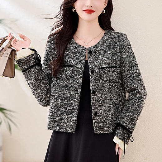 雀说小香风短款外套新款法式名媛气质高级感洋气上衣小个子AL6180 商品图0