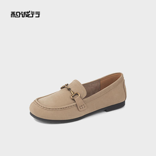 和诚行2025秋季新款时尚百搭软底休闲通勤乐福鞋0010851 商品图1