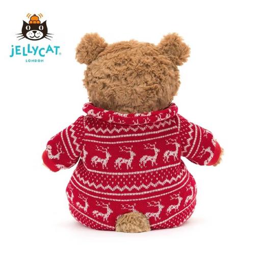 英国Jellycat巴塞罗熊冬日睡衣装毛绒玩具安抚玩偶儿童公仔娃娃生日礼物cj 商品图3