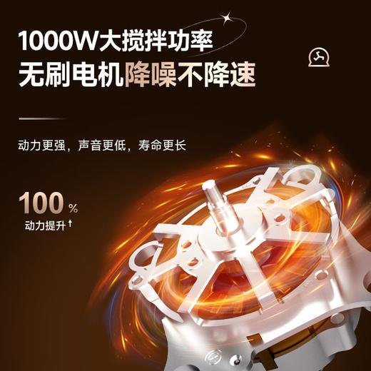 【美国西屋纯钛破壁机】无刷破壁机变频降噪1.5L加热全自动榨汁机钛涂层防糊柔音触控彩屏辅食机 商品图4