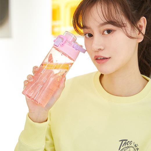 乐扣乐扣人鱼线运动水杯女塑料Tritan随手便携夏天学生男 ABF796/ABF797 商品图7