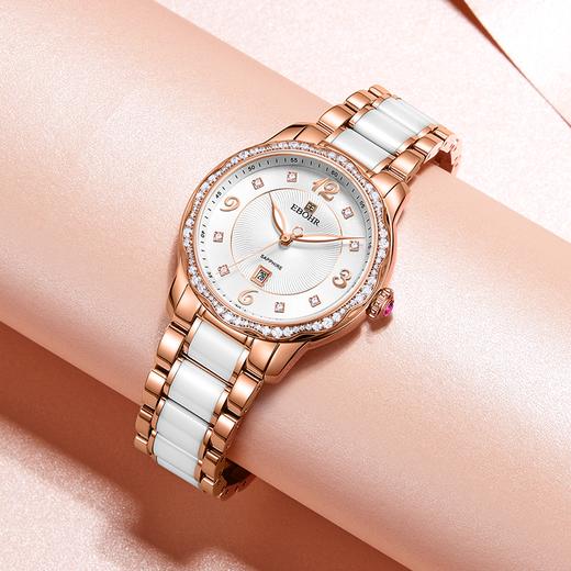 依波表手表女款小众轻奢手表女士时尚防水日历石英表女款腕表5627 商品图3
