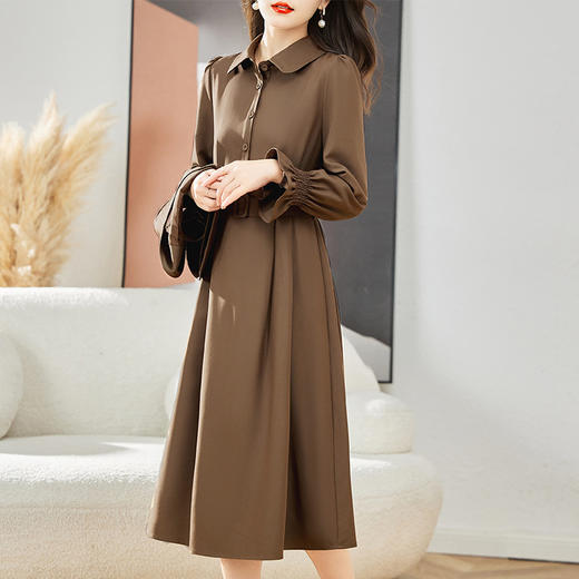 丁摩 长袖连衣裙女春秋季新款秋装气质名媛时尚套装两件套5ZF-2308 商品图0