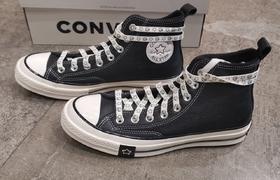 匡威   联名款  皮面高帮加绒内里