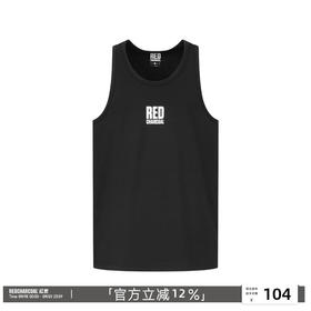 REDCHARCOAL红炭黑色基础运动背心男夏季新款坎肩无袖T恤男士上衣