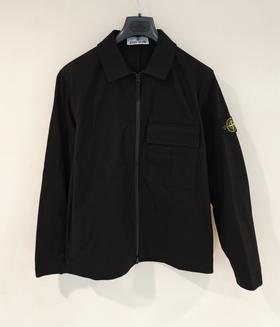 中性款logo翻领外套